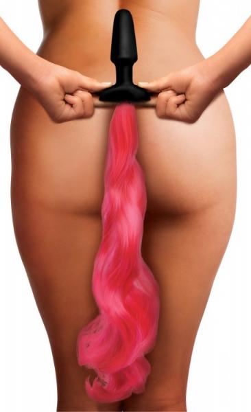 Tailz Pony Tail Anal Plug Hot Pink