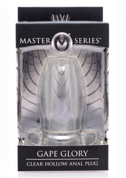 Gape Glory Clear Hollow Anal Plug Large
