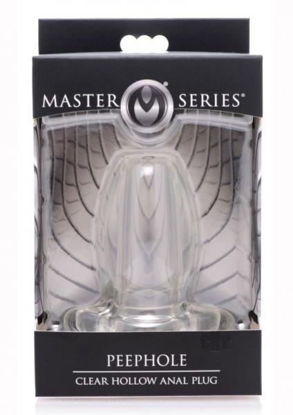 Peephole Clear Hollow Anal Plug Small