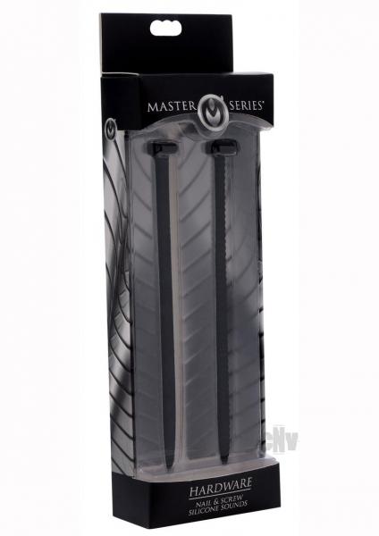 Hardware Nail & Screw Silicone Urethral Sounds Black