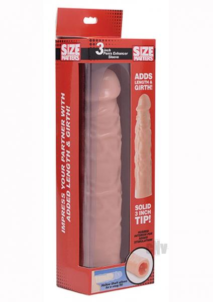 Size Matters 3 inches Extender Penis Extension - Vanilla