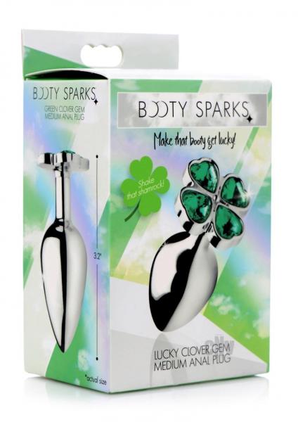 Booty Sparks Lucky Clover Gem Anal Plug Medium