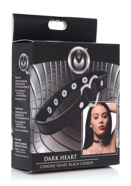 Dark Heart Chrome Black Choker Black O/S