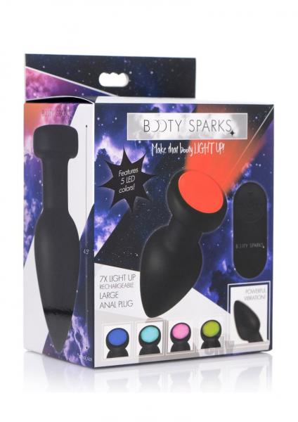 Booty Sparks Silicone Vibe Led Plug Lg
