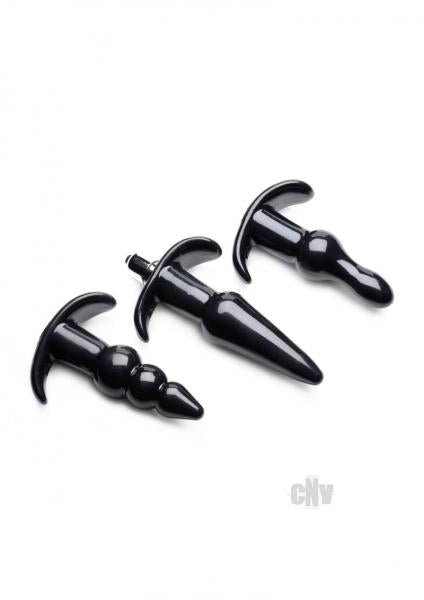 Thrill Trio Anal Plug Set Black
