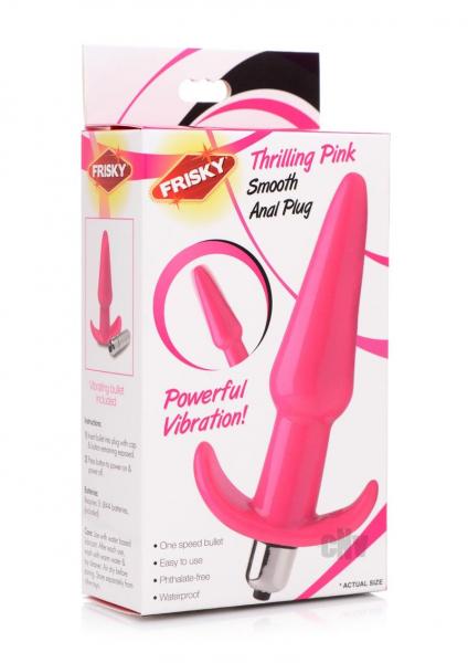 Smooth Vibrating Anal Plug Pink