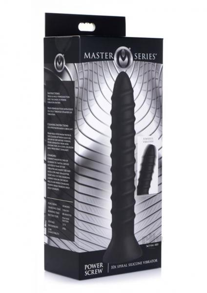 Power Screw 10x Spiral Silicone Vibrator