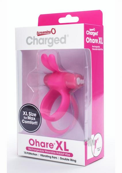 Screaming O Charged Ohare XL Vibrating Cock Ring Pink