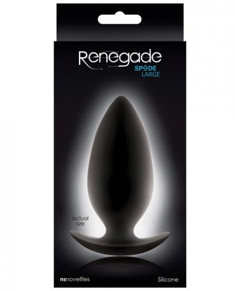 Renegade Spades Large Black Butt Plug