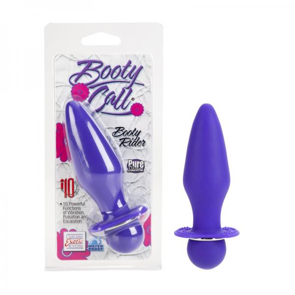 Booty Call Booty Rider Purple Vibrating Butt Plug