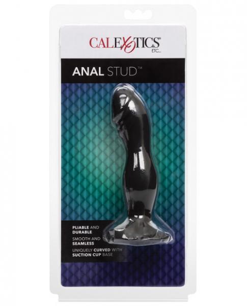 Silicone Anal Stud Black Plug