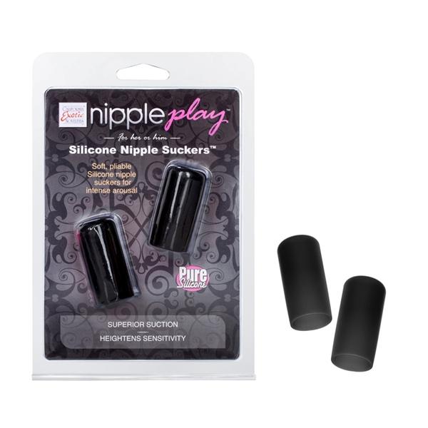 Nipple Play Silicone Nipple Suckers Black