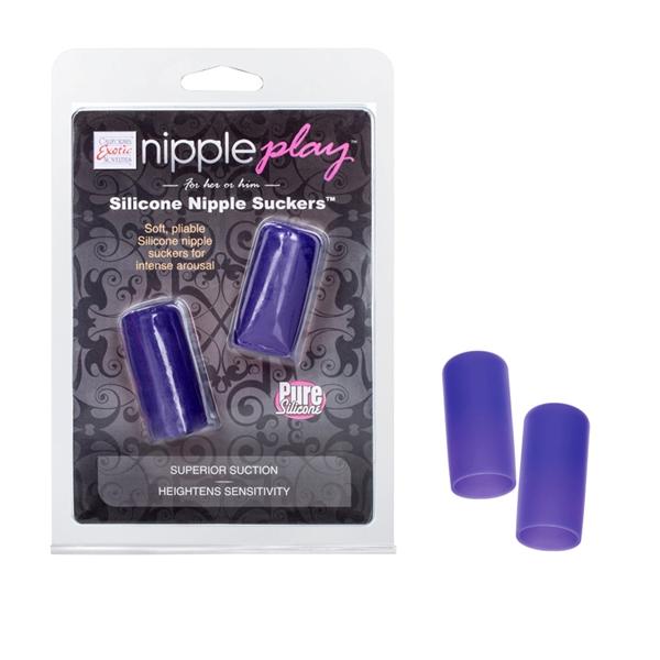 Nipple Play Silicone Nipple Sucker Purple Set