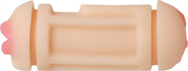 Adam's Turbo Dual Stroker Mouth, Vagina Beige