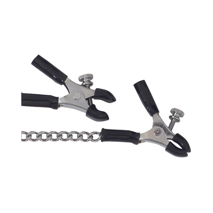 Spartacus Adjustable Nipple Clamps With Curved Chain