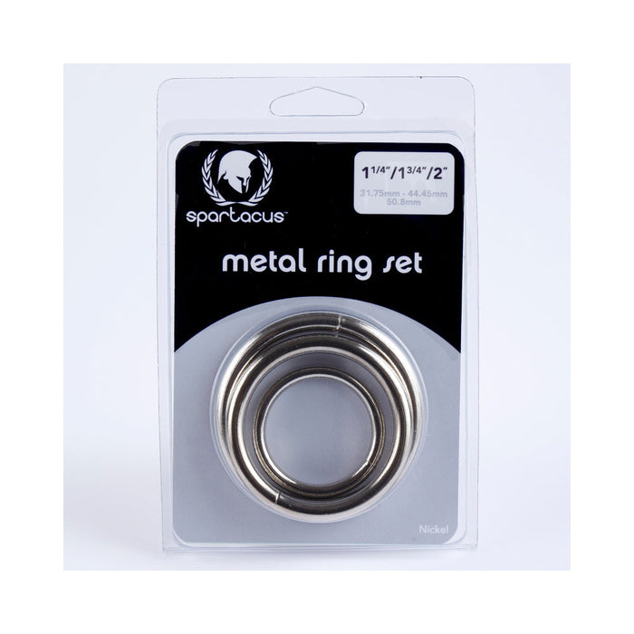 Spartacus Metal Cock Ring Set ( 3 Rings)
