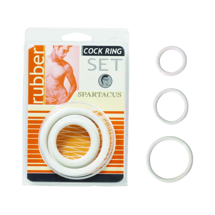 Cock Ring Set Soft Clamshell (3 Rings)