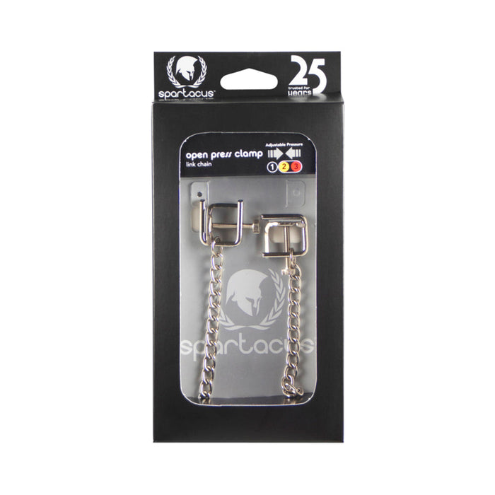 Spartacus Adjustable Nipple Clamps With Curbed Chain