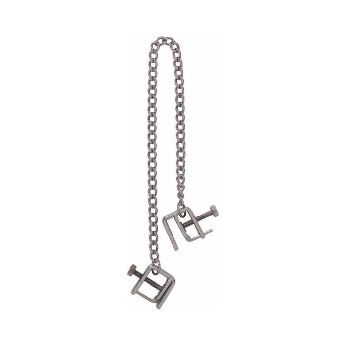 Spartacus Adjustable Nipple Clamps With Curbed Chain