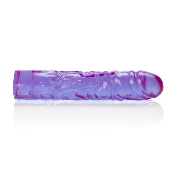 Reflective Gel Veined Chubby 8.5 Inch Purple Dildo