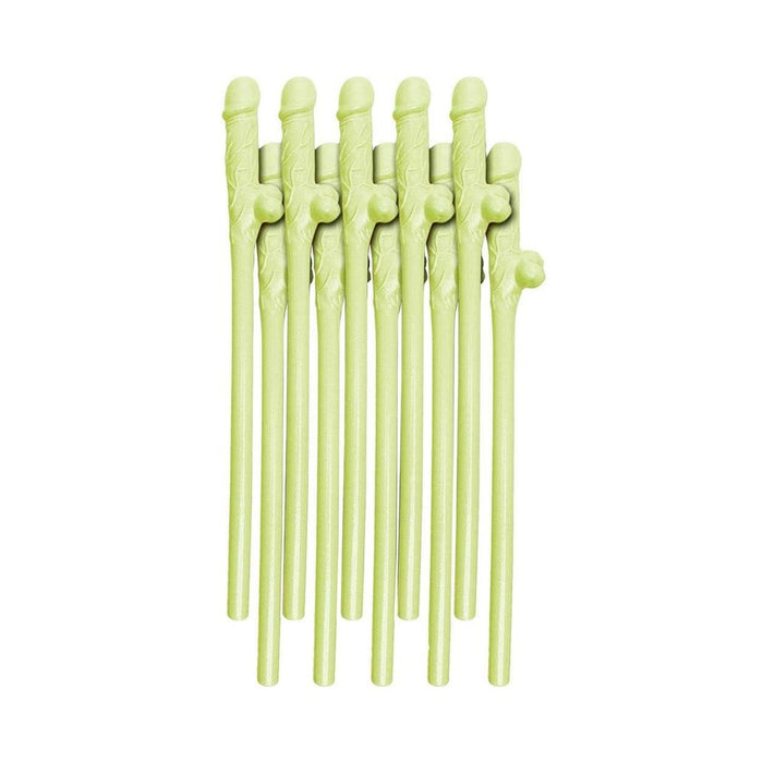 Bachelorette Party Favors Dicky Sipping Straws Glow In The Dark 10pc.