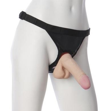 Vac-U-Lock 7'' Ultraskyn Dildo with Ultra Harness - Beige