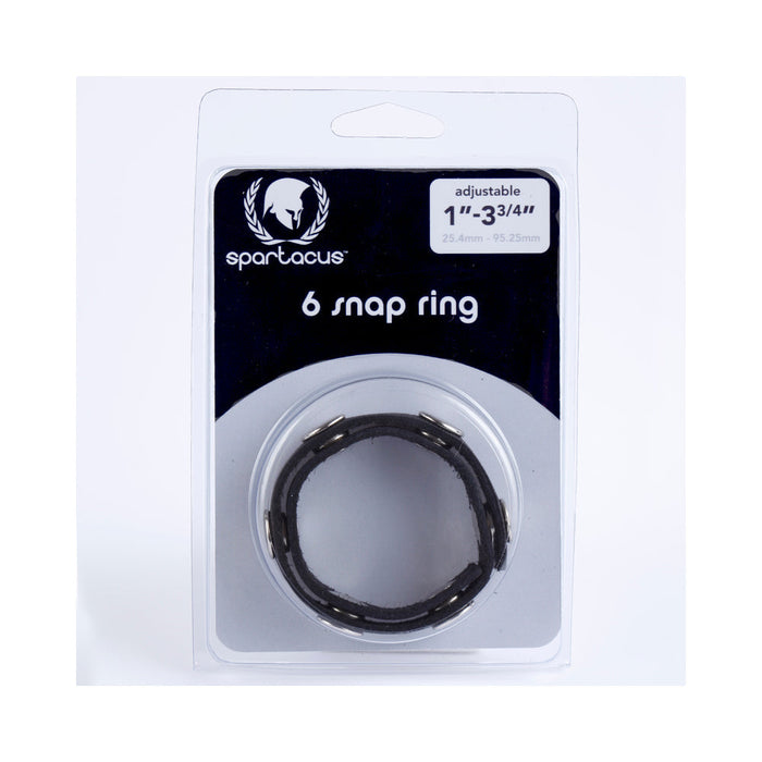 Spartacus Six Speeds Leather Cock Ring