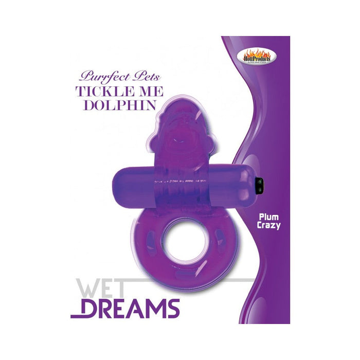 Purrrfect Pet Cock Ring Tickle Me Dolphin Purple