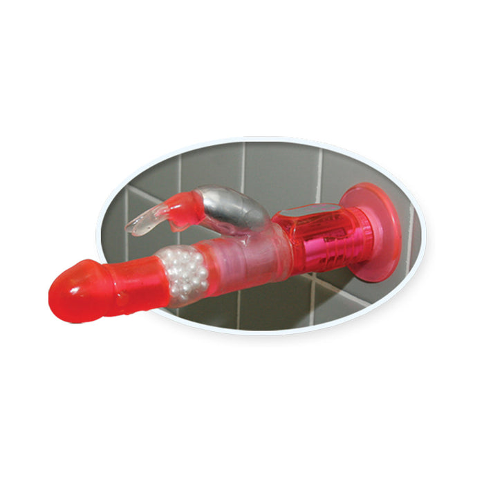 Rabbit Pearl Waterproof Deluxe Rotating Wall Bangers Pink