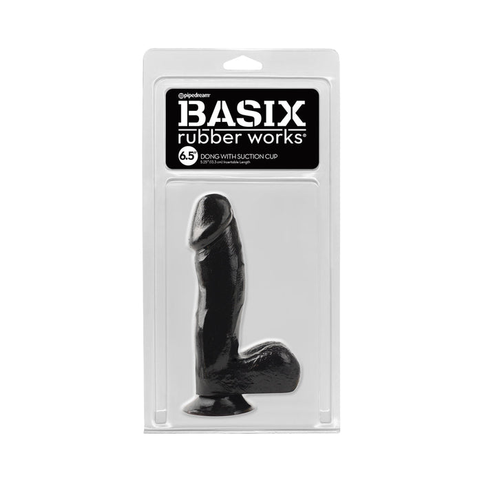Basix 6.5 inches Dong with Balls & Suction Cup