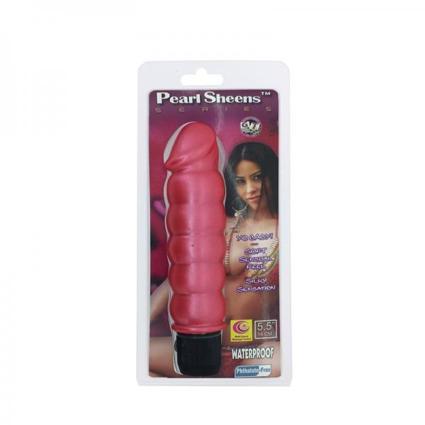 Pearl Sheen Ribbed Vibrator