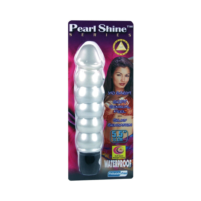 Pearl Sheen Ribbed Vibrator
