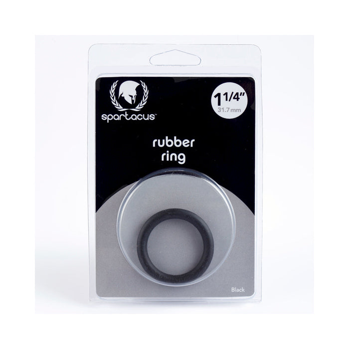 Spartacus Rubber Cock Ring 1.25in. (black)