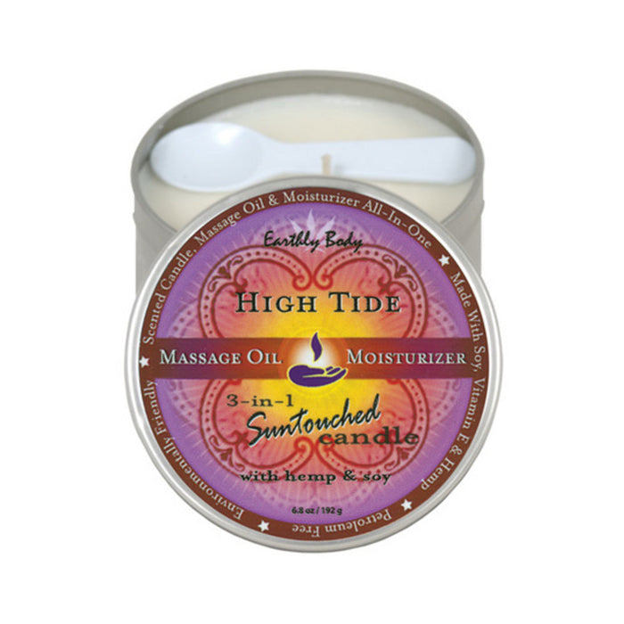 3 In 1 Round Massage Oil Candle High Tide	6oz