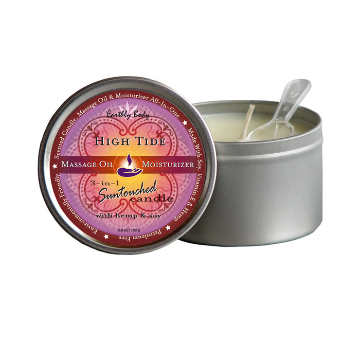 3 In 1 Round Massage Oil Candle High Tide	6oz