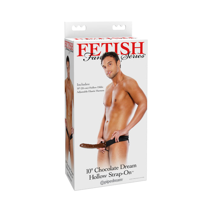 10'' Chocolate Dream Hollow Strap-On