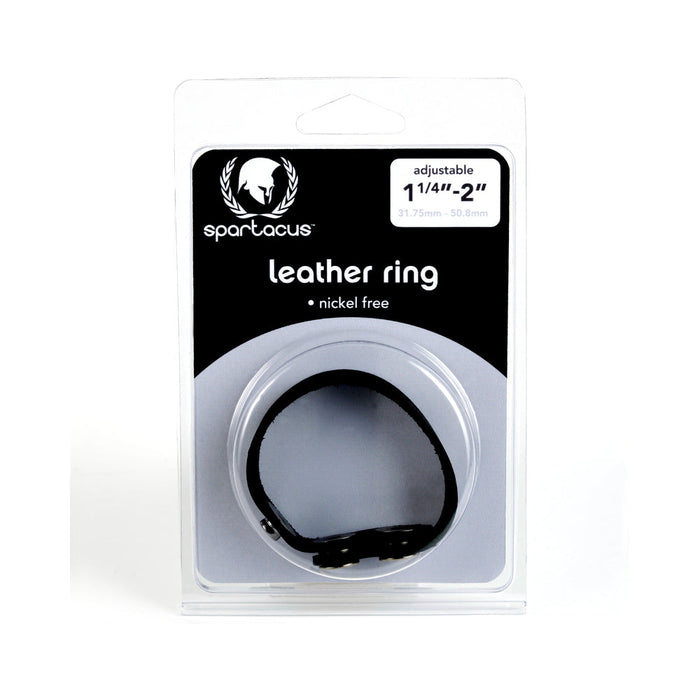 Spartacus Leather Cock Ring Nickel Free Snaps