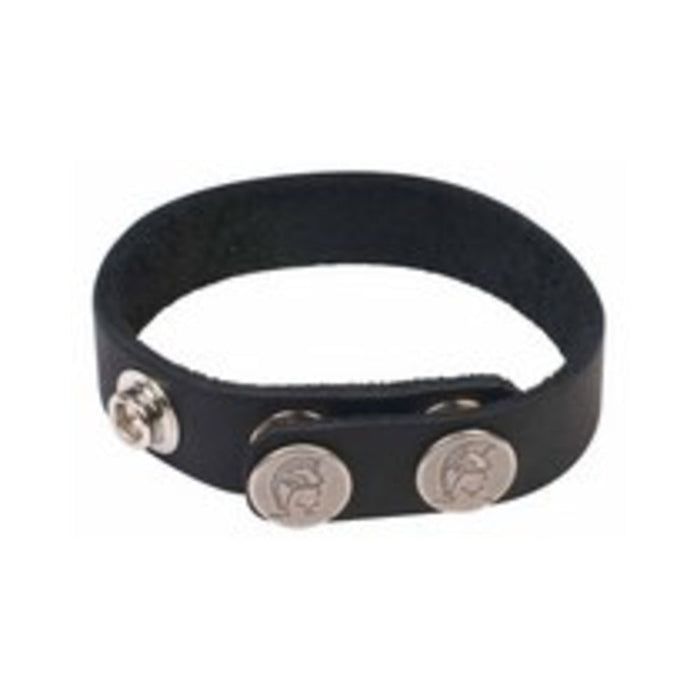 Spartacus Leather Cock Ring Nickel Free Snaps