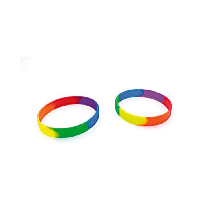 Gaysentials Rainbow Silicone Bracelet Set