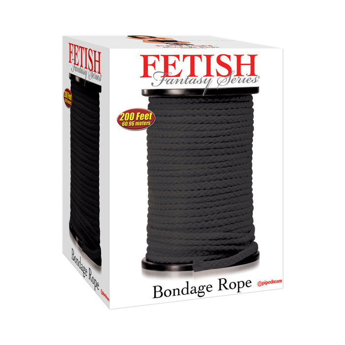 Fetish Fantasy Bondage Rope 200 Ft Black
