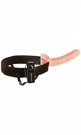 10 inches Vibrating Hollow Strap On