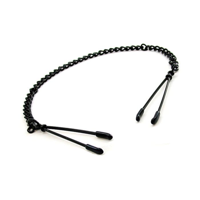 H2h Nipple Clamps Tweezer With Chain (black)