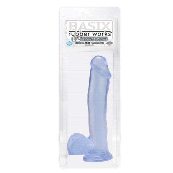 Basix Rubber Works 12 inches Dong Suction Cup