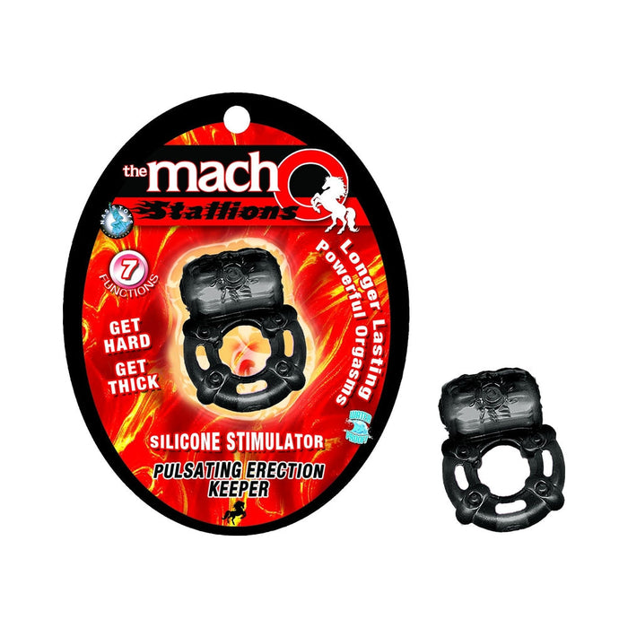 Macho Pulsating Erection Keeper (Black)