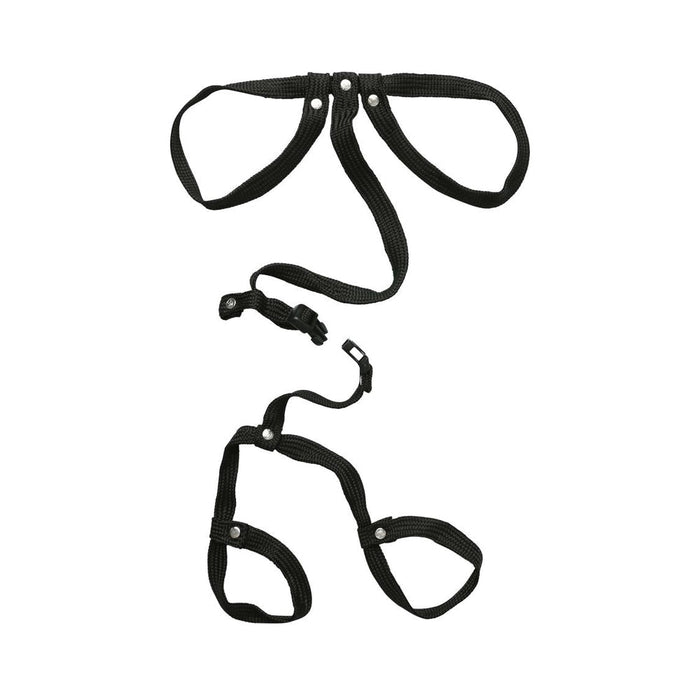 Adjustable Rope Bondage Restraints Black