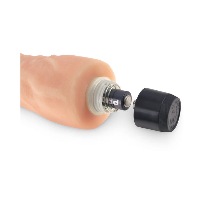 Real Feel Lifelike Toyz No 5 Beige Vibrating Dildo