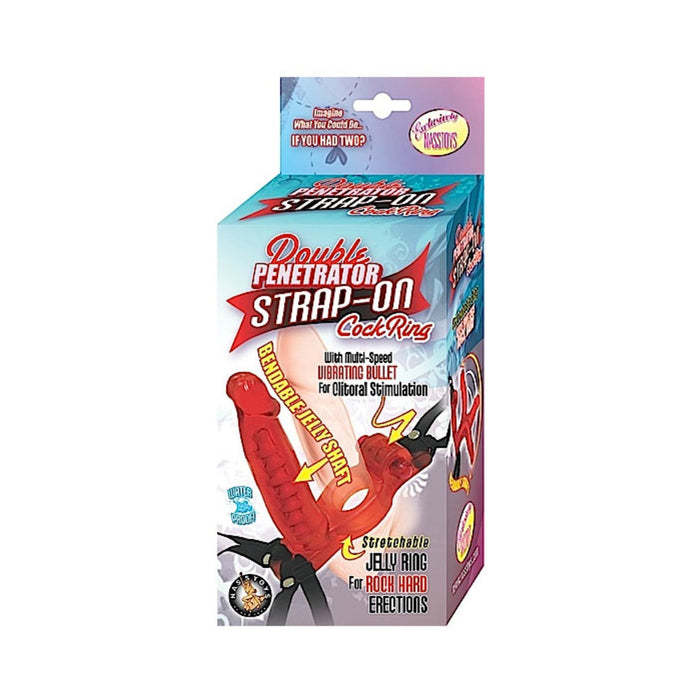 Double Penetrator Strap On Cock Ring