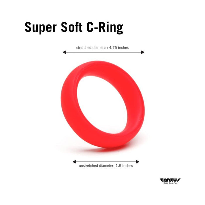 Tantus Super Soft C-Ring - Red