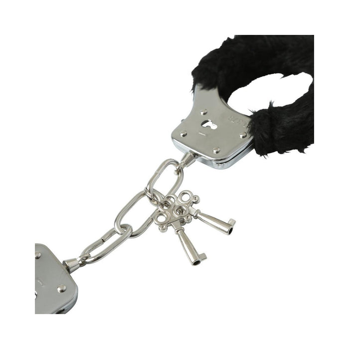 S&M Furry Handcuffs: Black
