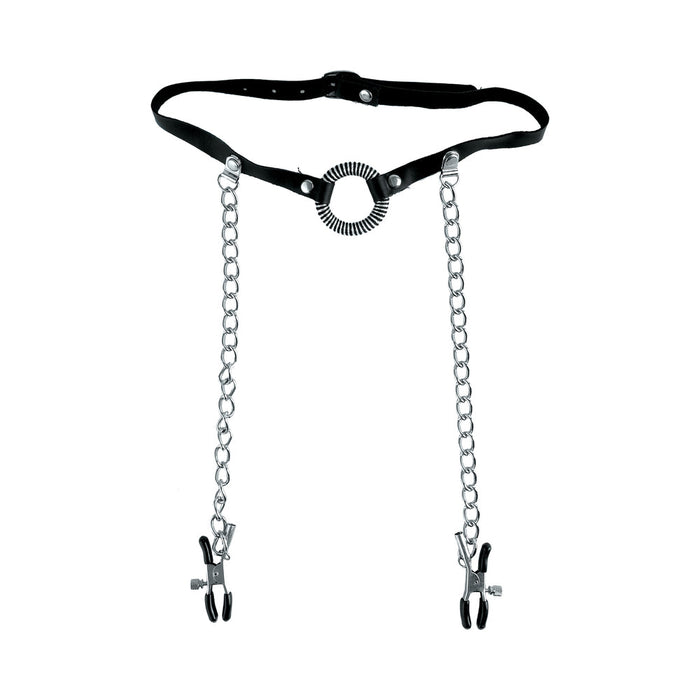 Fetish Fantasy Limited Edition O-Ring Gag & Nipple Clamps
